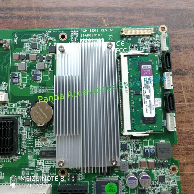 Alt view image 3 of 3 - For Advantech Industrial Medical Motherboard PCM-8201 REV.A1