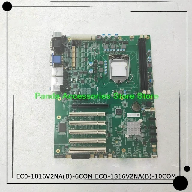 Alt view image 3 of 3 - EC0-1816V2NA(B)-6COM ECO-1816V2NA(B)-10COM For EVOC Industrial Computer Motherboard