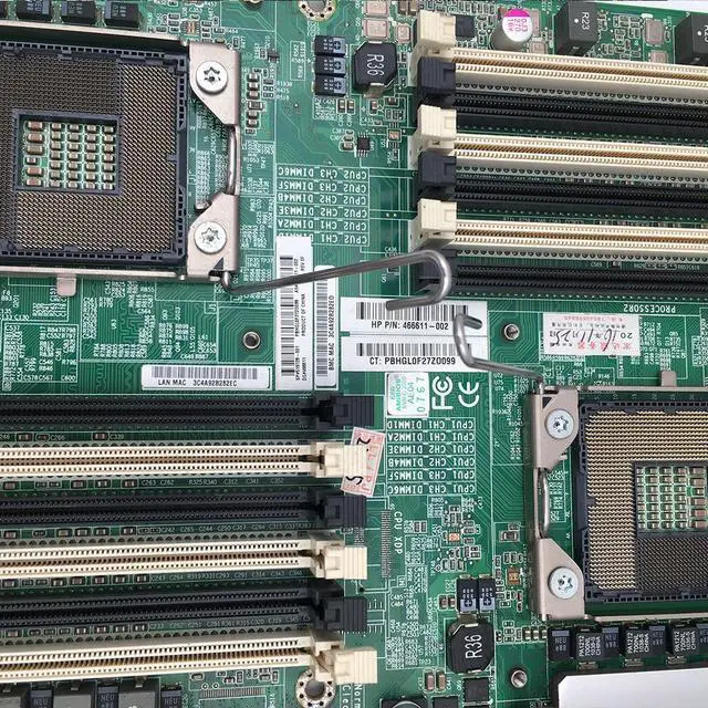 Alt view image 2 of 3 - Stable Performance High Reliability ML 150 G6 Server Motherboard 519728-001 466611-001 LGA 1366 X58