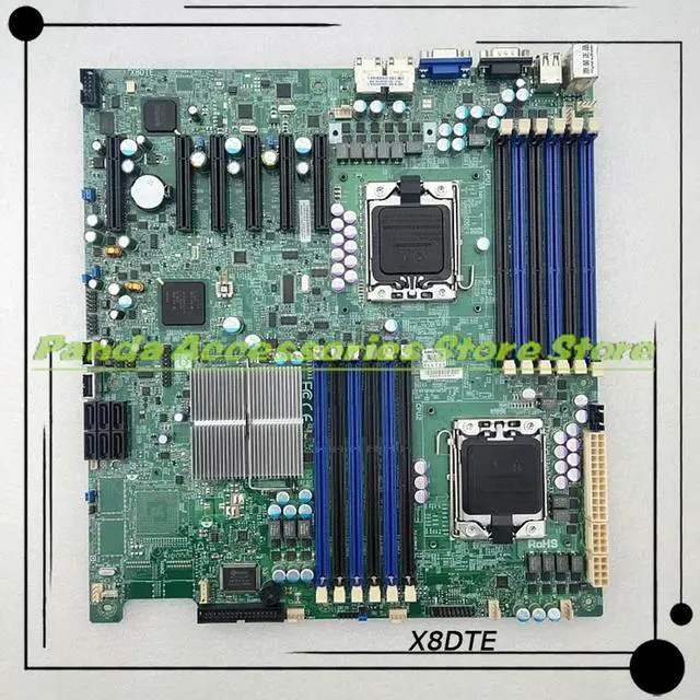 Alt view image 3 of 3 - X8DTE For 1366-pin X58 Dual-way Server Motherboard 5520 Chipset Supports ® Xeon® processor 5600/5500 Series