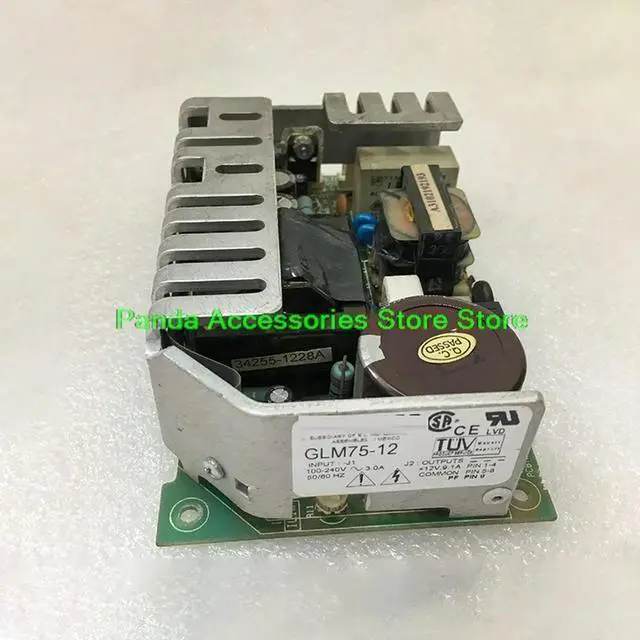 Alt view image 3 of 3 - Industrial Medical Equipment Power Supply GLM75-12 +12V9.1A