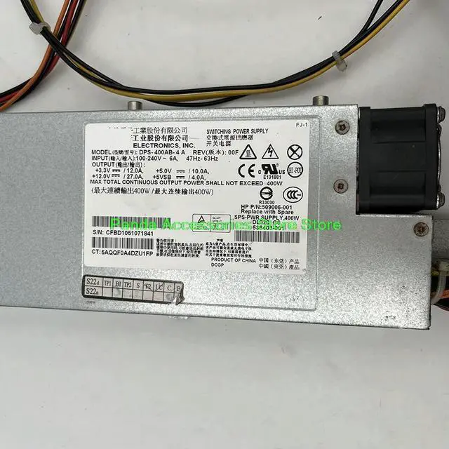 Main image of Server Power Supply 509006-001 536403-001 400W DPS-400AB-4 A DL320G6 DL120G6 DL120G7