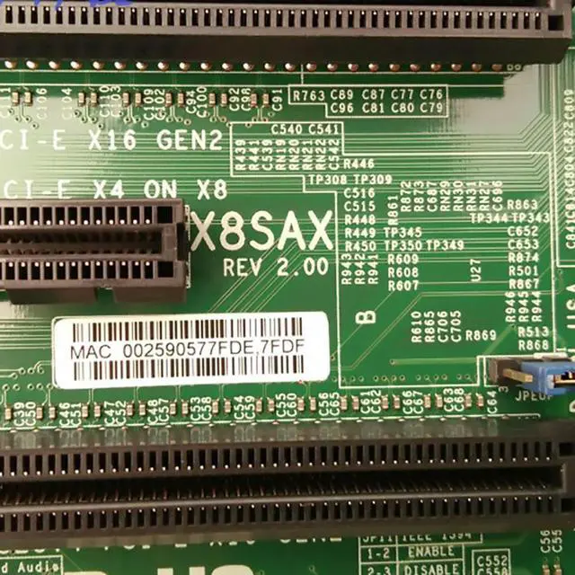 Alt view image 3 of 3 - Stable Performance X8SAX For 1366-pin X58 Workstation Motherboard