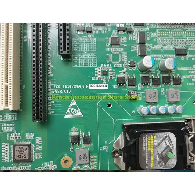 Alt view image 2 of 3 - ECO-1816V2NA (B) -6COM VER: C01 C10 5 PCI Slots Industrial Control Motherboard