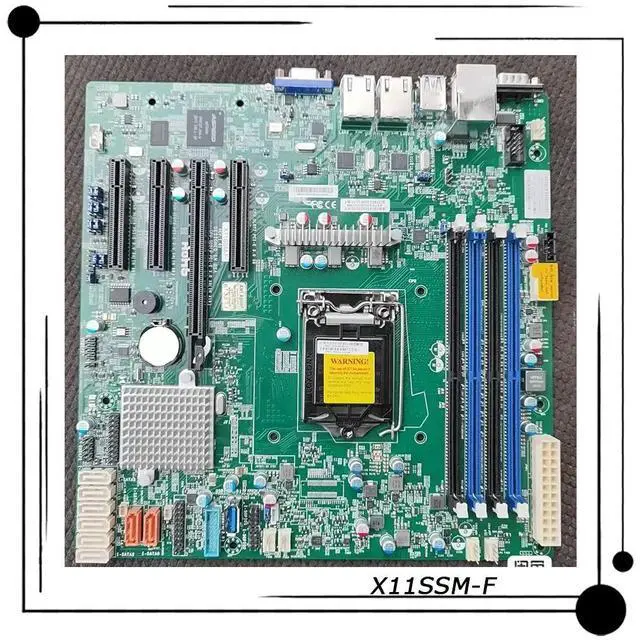 Alt view image 3 of 3 - X11SSM-F Server Micro-ATX Motherboard LGA 1151 C236 Chipset