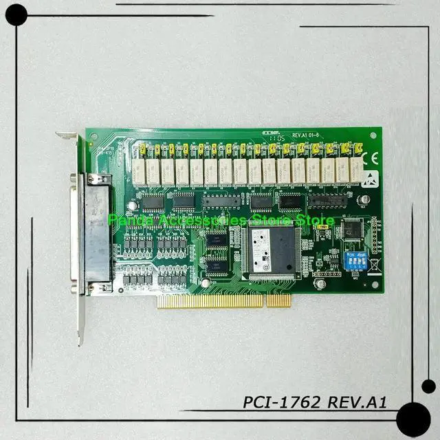 Alt view image 3 of 3 - For Advantech 16-Channel Isolated Digital Input And 16-Channel Relay Output Card PCI-1762 REV.A1