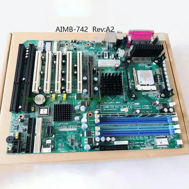 Alt view image 3 of 3 - AIMB-742 REV.A2 AIMB-742VE For Advantech Industrial Computer Mainboard With 2 Isa Slots 100% Tested Fast Ship