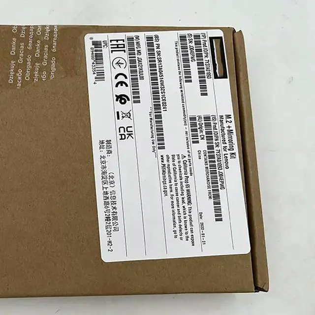 Alt view image 3 of 3 - 7Y37A01093 Server M.2 SSD Hard Drive Cassette
