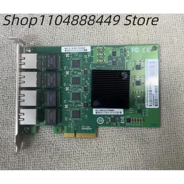 Alt view image 4 of 6 - Four-port network card LRES3004PT 92T4263