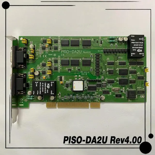 Alt view image 3 of 3 - For ICPDAS CR 12 bit analog output card PISO-DA2U Rev4.00