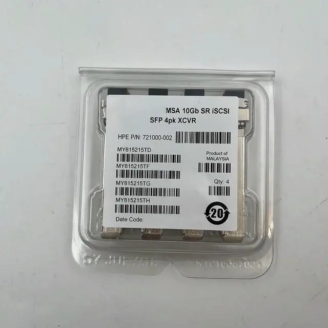 Alt view image 2 of 2 - 4PCS C8R25B 721000-002 MSA2050 10GB SR iSCSI 10 Gigabit Optical Module