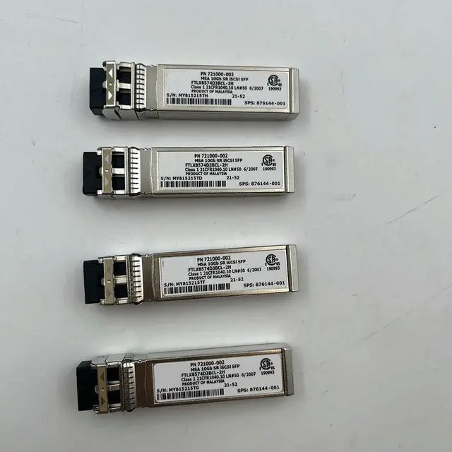 Main image of 4PCS C8R25B 721000-002 MSA2050 10GB SR iSCSI 10 Gigabit Optical Module