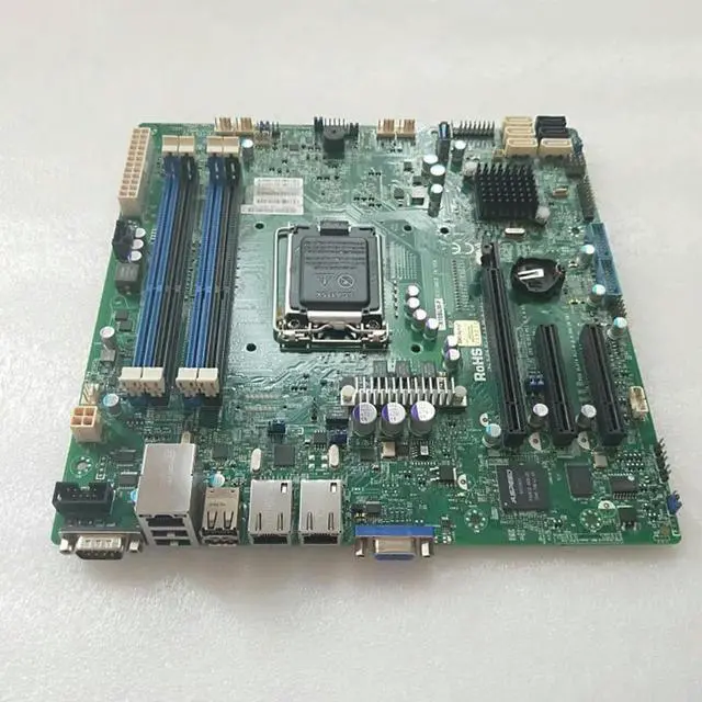 Alt view image 3 of 3 - X10SLM-F For Server microATX Motherboard 1150 C222 Support E3-1200 v3/v4 DDR3 PCI-E 3.0 100% Tested Fast Ship