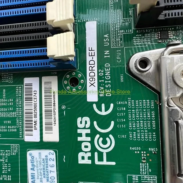 Alt view image 3 of 3 - Easy Install For Server motherboard C602 X9DRD-EF