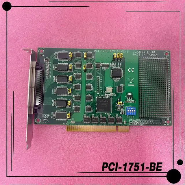 Alt view image 3 of 3 - For Advantech PCI-1751-BE 48-bit Switch Digital Input/Output Card Module TTL Digital I/O PCI-1751 REV.B1