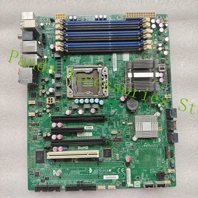 Alt view image 3 of 3 - C7X58 Single Channel Workstation Motherboard
