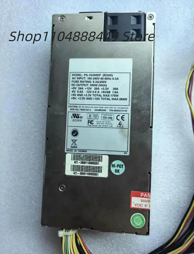 Alt view image 5 of 6 - PS-1S300EP server 1U power supply 300W