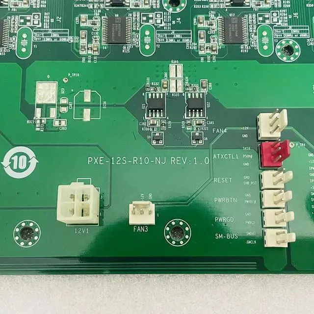 Alt view image 3 of 3 - PXE-12S-R10-NJ REV: 1.0 Backplane