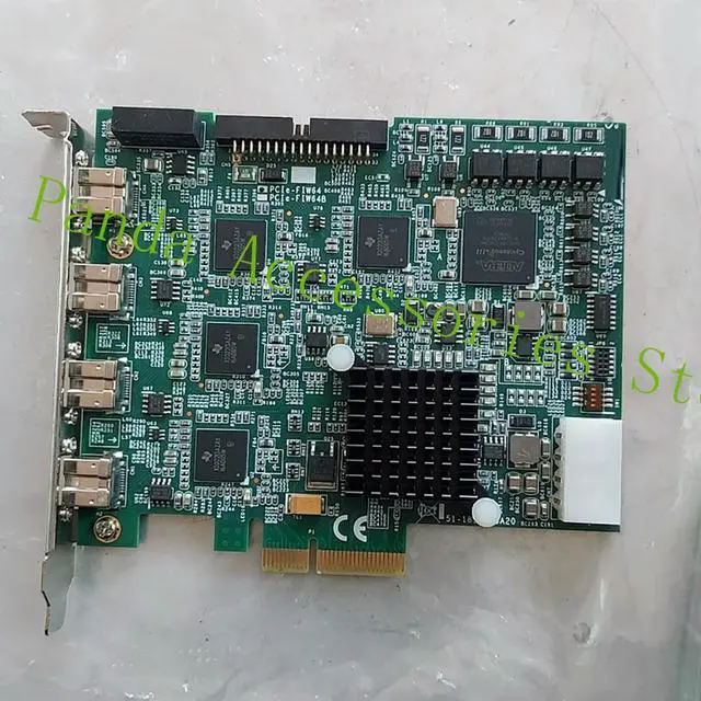 Alt view image 3 of 3 - Stable Performance PCIe-FIW64B 51-18503-0A20 1394 Acquisition card FIW64B