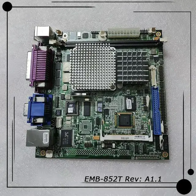 Alt view image 2 of 3 - Stable Performance Embedded Industrial Computer Motherboard EMB-852T Rev: A1.1