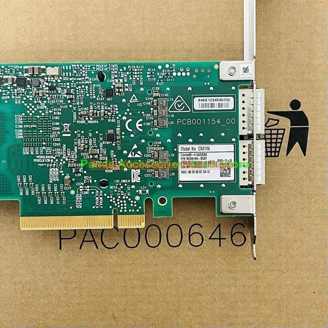 Main image of Stable Performance CX414A ConnectX-4 40/56GbE PCI-Ex8 Dual Port 10 Gigabit Fiber Optic Network Card InfiniBand NIC MCX414A-BCAT