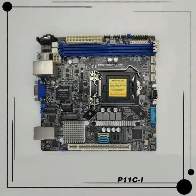 Alt view image 2 of 3 - Workstation Motherboard For P11C-I/NGFF2280 mini-ITX P11C-I