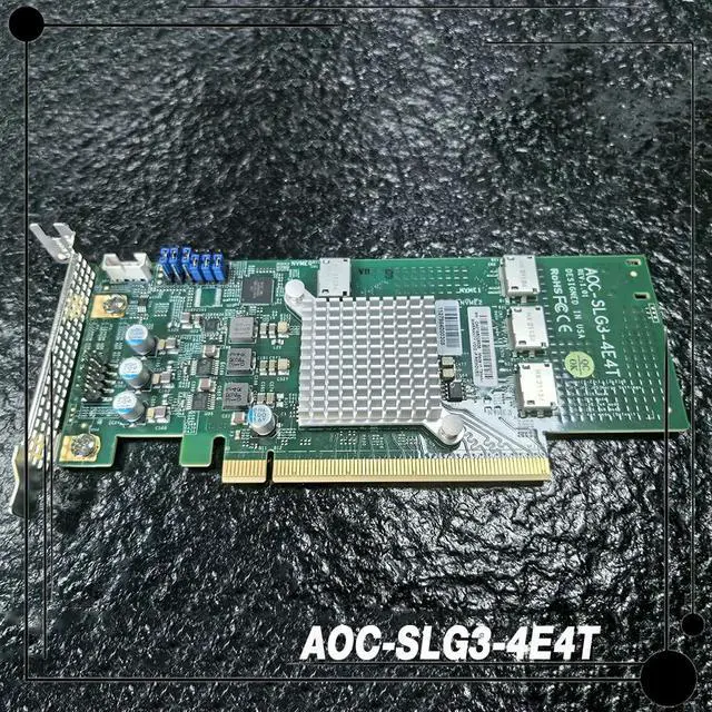 Alt view image 3 of 3 - VME U.2 Expansion Card AOC-SLG3-4E4T