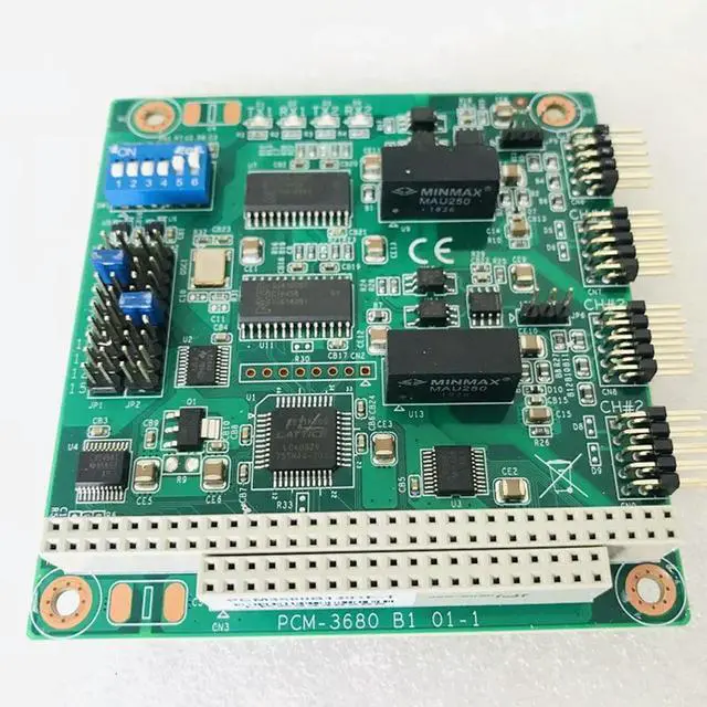 Alt view image 2 of 3 - PCM-3680 B1 2-port CAN Card PC104 Dual Channel PCM3680B1301E-T 19C3M68001 For Advantech Industrial Control Motherboard