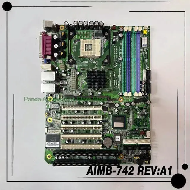 Alt view image 2 of 3 - job For Advantech AIMB-742G2 865 Desktop Computer Industrial Motherboard Dual ISA Dual Network Card AIMB-742 REV:A1