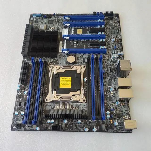 Alt view image 3 of 3 - For Workstation ATX Motherboard C612 LGA 2011 DDR4 Support E5-2600V3/V4 Test Before Shipment X10SRA