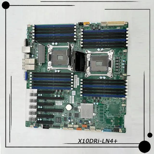 Alt view image 2 of 3 - X10DRi-LN4+ Two-way Server EE-ATX Motherboard LGA 2011 C612 E5-2600 v3/v4 Family DDR4 Tested