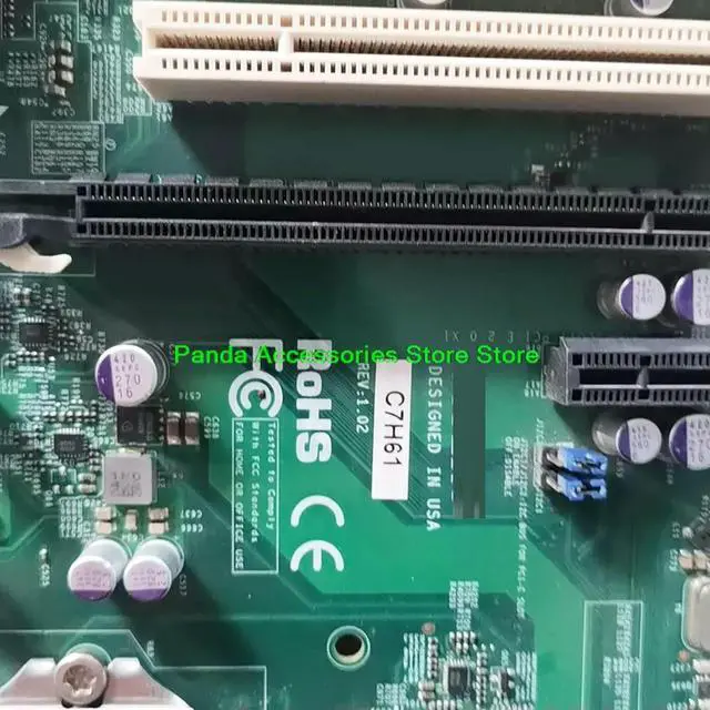 Alt view image 3 of 3 - Stable Performance High Reliability For Industrial Motherboard LGA1155 C7H61 C7H61 REV 1.02