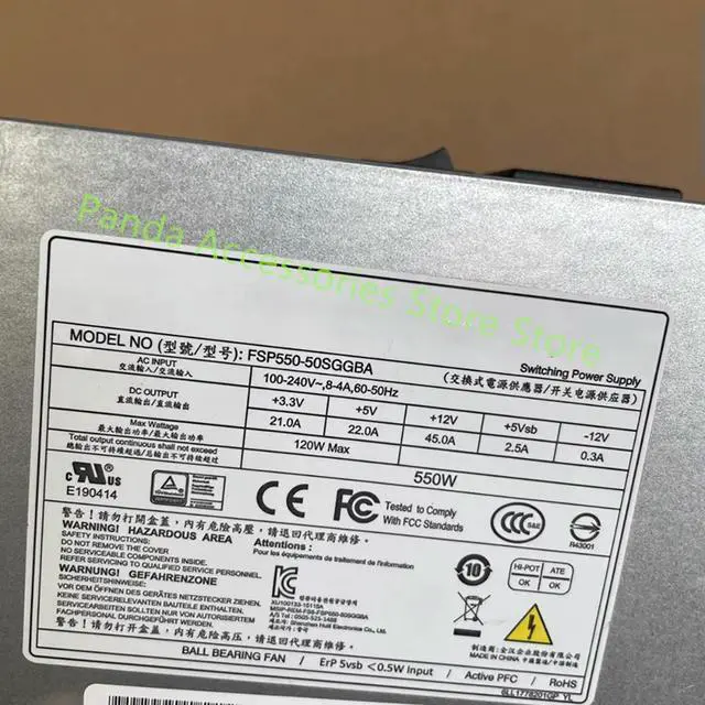 Alt view image 3 of 3 - rated 550W SFX small power supply quiet industrial power supply FSP550-50SGGBA