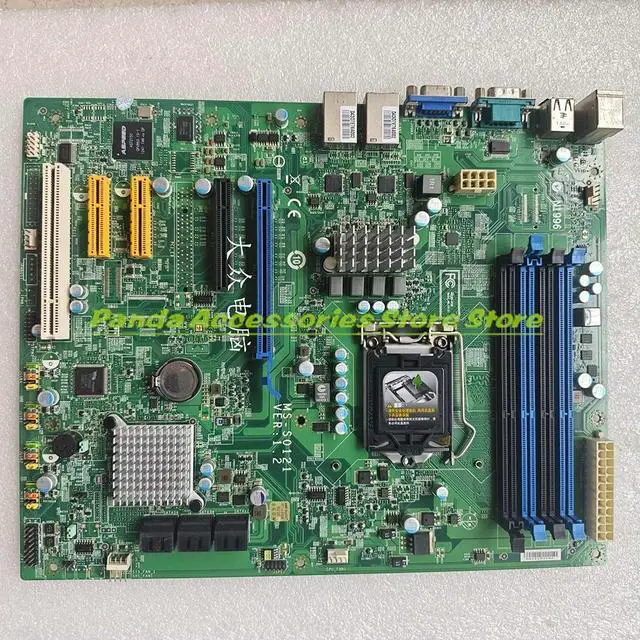 Alt view image 3 of 3 - Easy Install MS-S0121 1155 XEON E3-1230V2 Industrial Control Motherboard