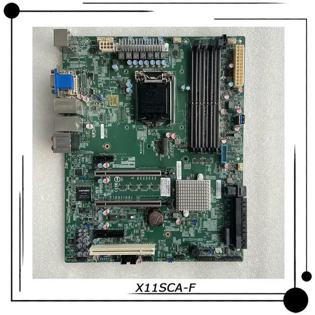 Alt view image 2 of 3 - X11SCA-F For Workstation ATX Motherboard C246 LGA-1151 DDR4 Support E-2100/2200 8th/9th Core i9/i7/ i5/ i3