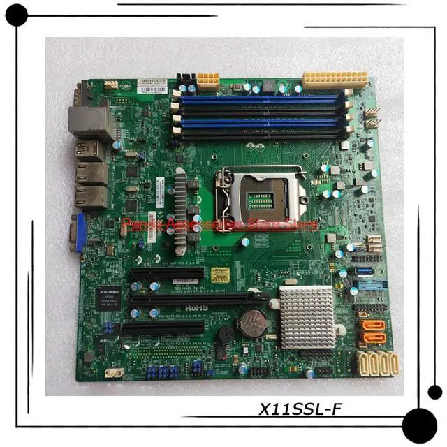 Alt view image 2 of 3 - Stable Performance X11SSL-F For Server Micro-ATX Motherboard LGA 1151 C232