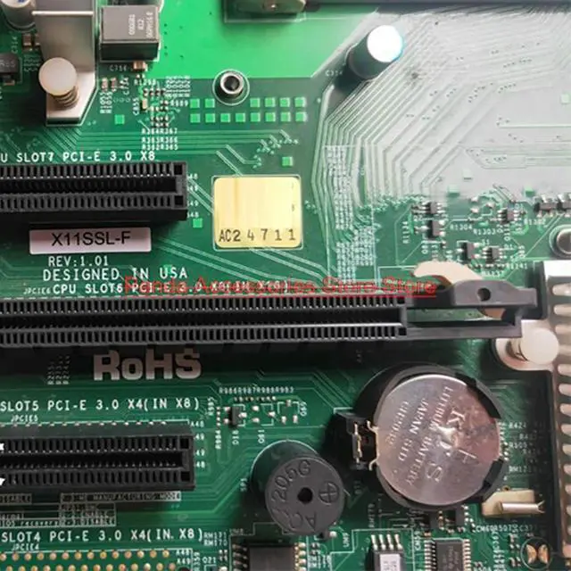 Alt view image 3 of 3 - Stable Performance X11SSL-F For Server Micro-ATX Motherboard LGA 1151 C232