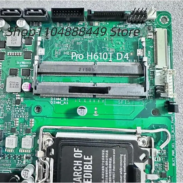 Alt view image 2 of 3 - Pro H610T D4 motherboard