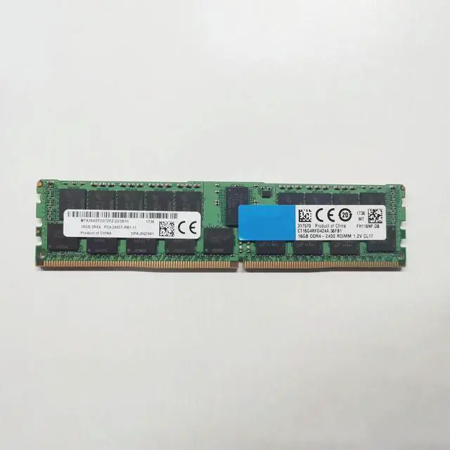 Alt view image 2 of 3 - High Reliability 1PCS RAM MTA36ASF2G72PZ-2G3B Server Memory Fast Ship 16G 16GB 2RX4 DDR4 2400 PC4-2400T-RB1