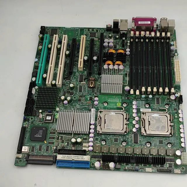 Alt view image 2 of 3 - Workstation Motherboard Dual 771 Pin SCSI Medical Device Motherboard X7DA8