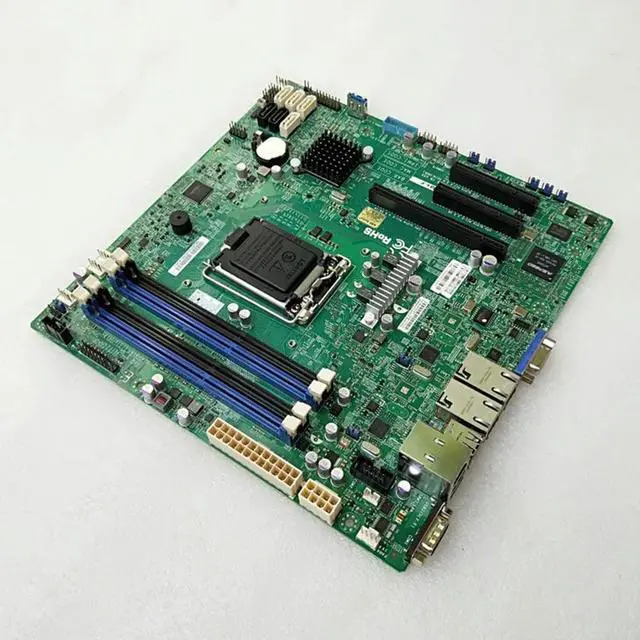 Alt view image 3 of 3 - X10SLM+-F For Server microATX Motherboard 1150 C224 Support E3-1200 v3/v4 DDR3 PCI-E 3.0 100% Tested Fast Ship