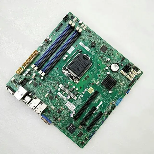 Main image of X10SLM+-F For Server microATX Motherboard 1150 C224 Support E3-1200 v3/v4 DDR3 PCI-E 3.0 100% Tested Fast Ship