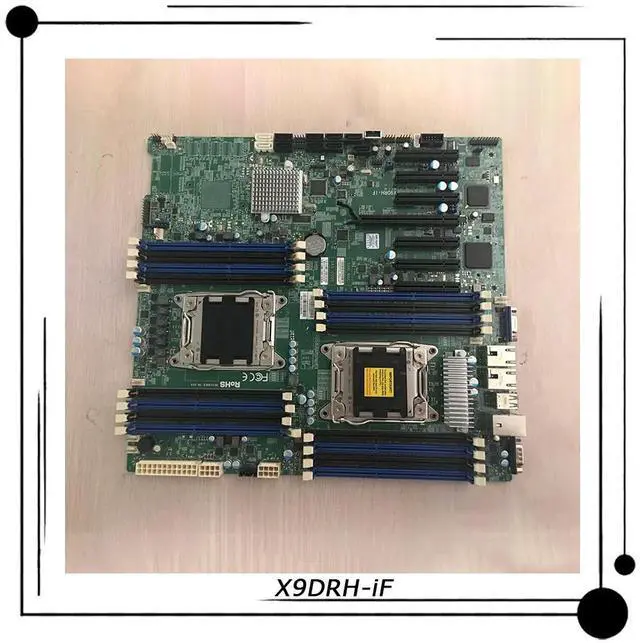 Main image of X9DRH-iF For Two-way Server E-ATX Motherboard LGA 2011 C602 DDR3 Xeon E5-2600 and E5-2600 v2 family PCI-E 3.0