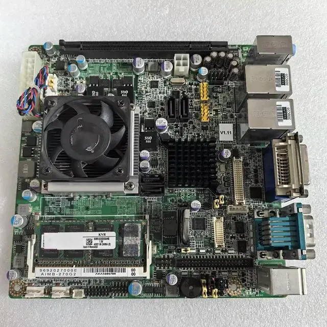 Alt view image 3 of 3 - AIMB-270G2 AIMB-270 REV.A1 Embedded Industrial Equipment Computer Motherboard