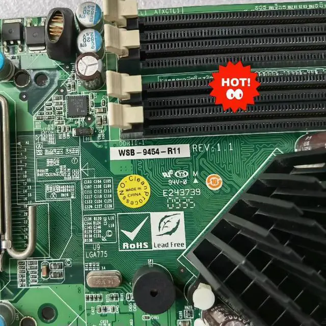 Alt view image 3 of 3 - For IEI WSB-9454-R11 REV:1.1 Dual network port industrial computer motherboard