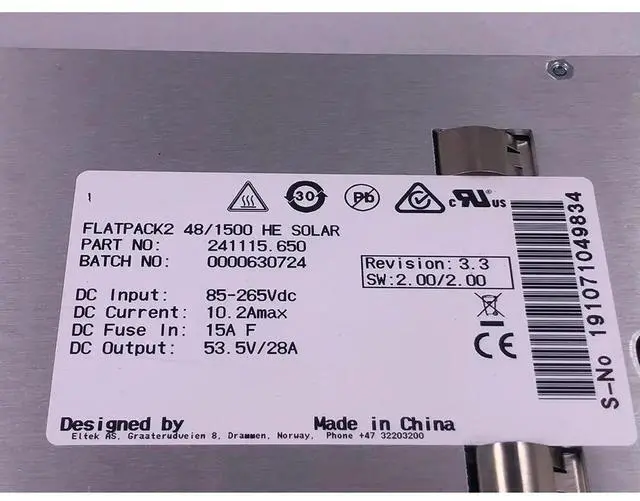 Main image of 241115.650 FLATPACK2 48/1500 HE For Elt Rectifier Module