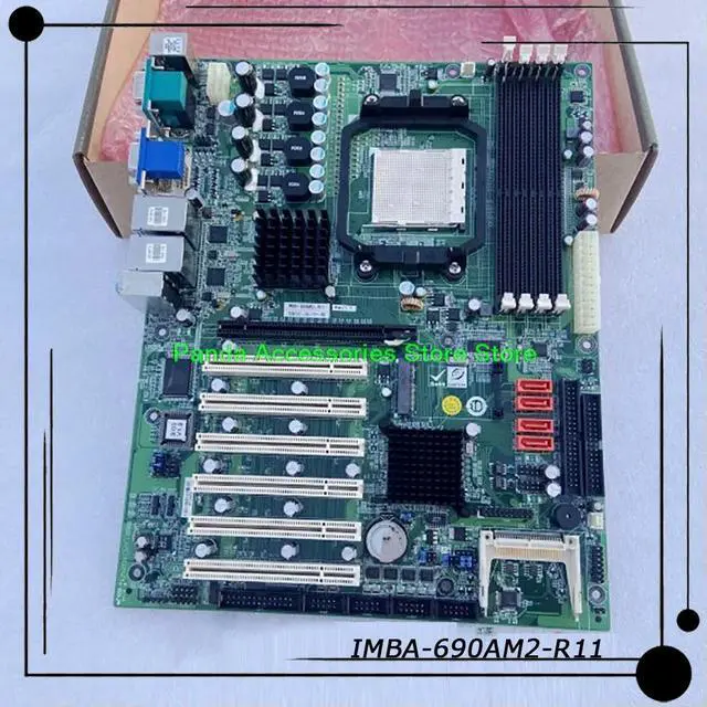 Alt view image 2 of 3 - job Industrial Computer Motherboard 6 PCI IMBA-690AM2-R11