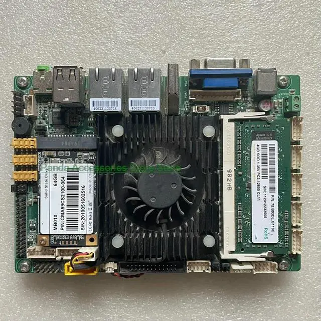 Alt view image 3 of 3 - G-BYT04 V1.0 Industrial Control Motherboard GI-J1900D26P-E1 V1.0