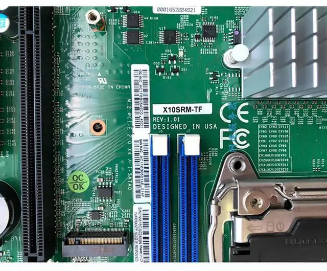 Alt view image 2 of 3 - X10SRM-TF For LGA2011 Server Motherboard C612 Dual Gigabit Support E5-2600/1600 v4 / v3 Dual 10GBase-T LAN Ports