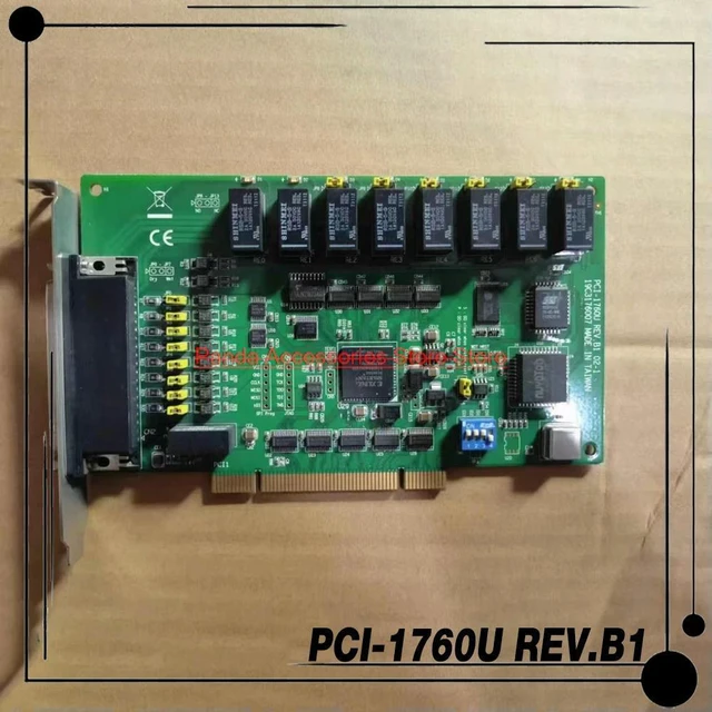 Alt view image 2 of 3 - Stable Performance PCI-1760U REV.B1 For Advantech 8-channel Relay IDI Counter PCI-1760U-BE Data Acquisition Card PCI-1760U